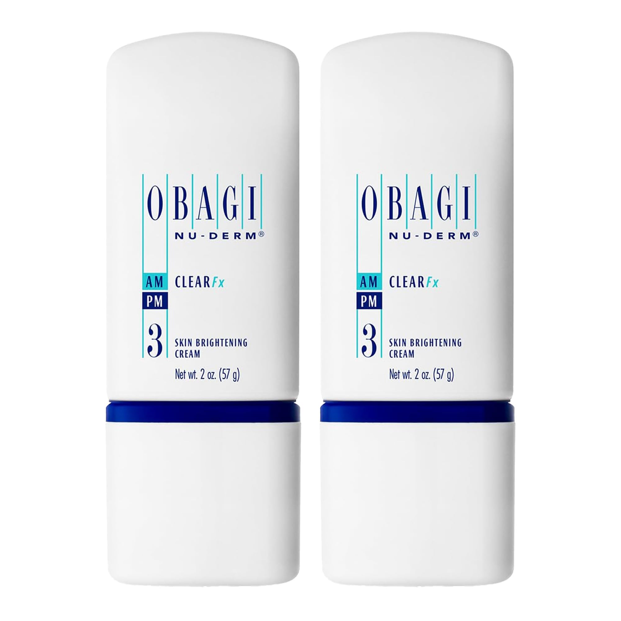 Obagi Nu-Derm Clear Fx two-pack jars for daily brightening care