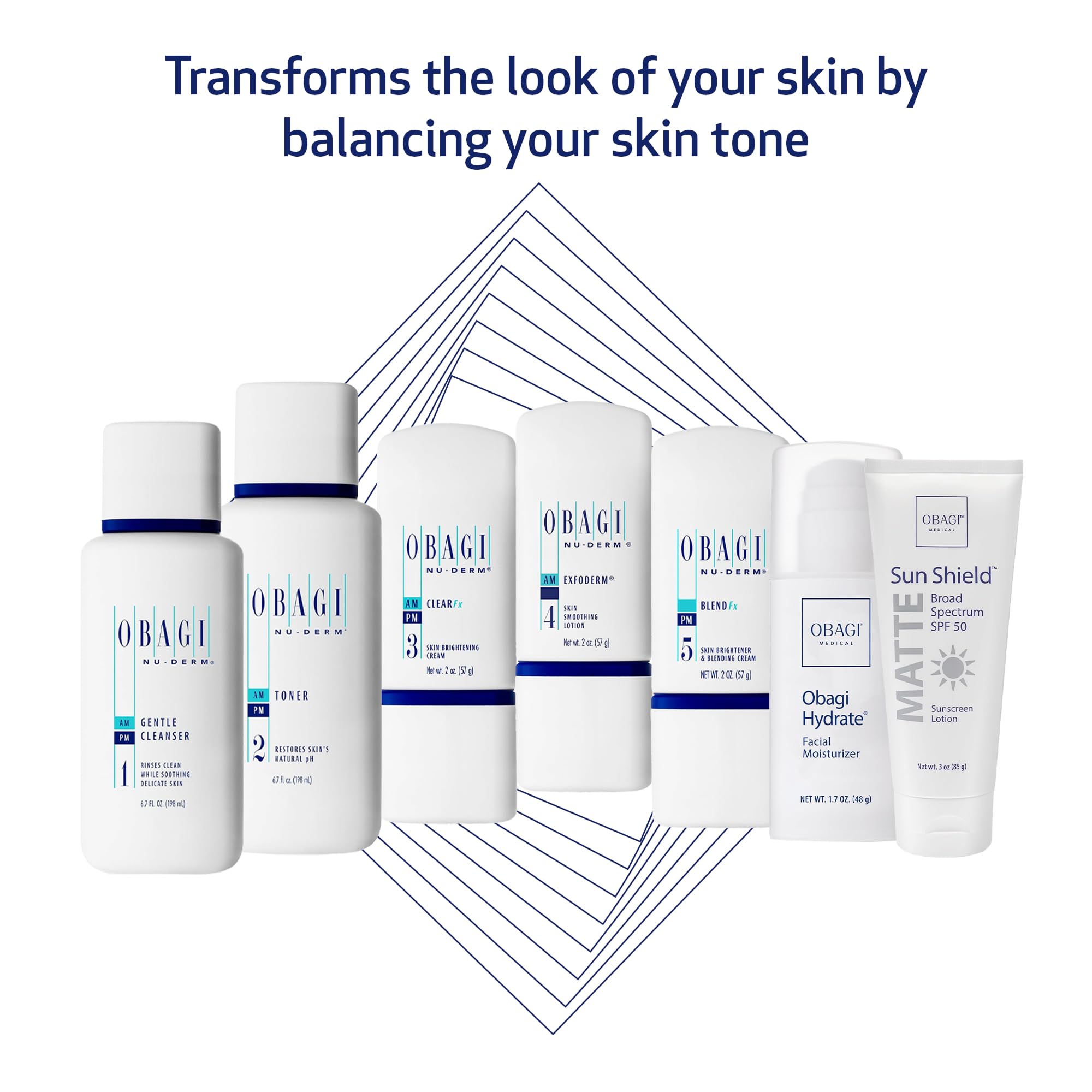 Obagi Nu-Derm Fx Exfoderm application helps exfoliate and refine texture
