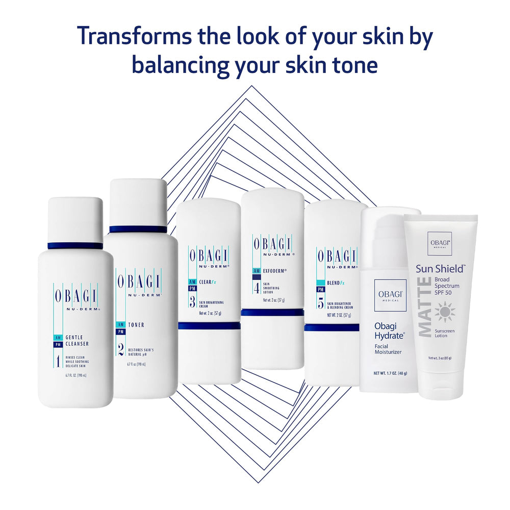 Obagi Nu-Derm Fx Exfoderm application helps exfoliate and refine texture