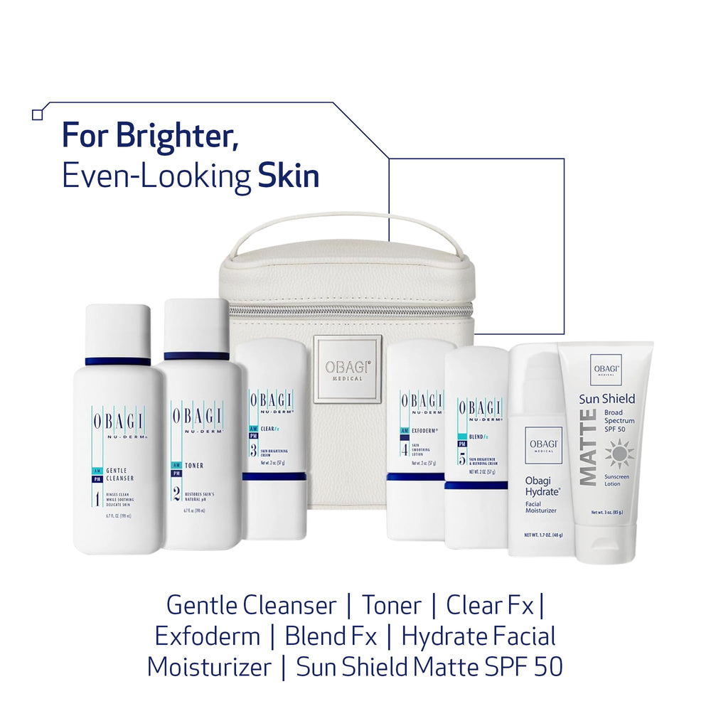 Obagi Nu-Derm Fx foaming cleanser ready to lather for a refreshing cleanse