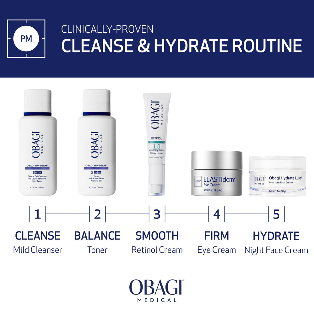 Liquid formula image of Obagi Nu-Derm Gentle Cleanser for daily use.