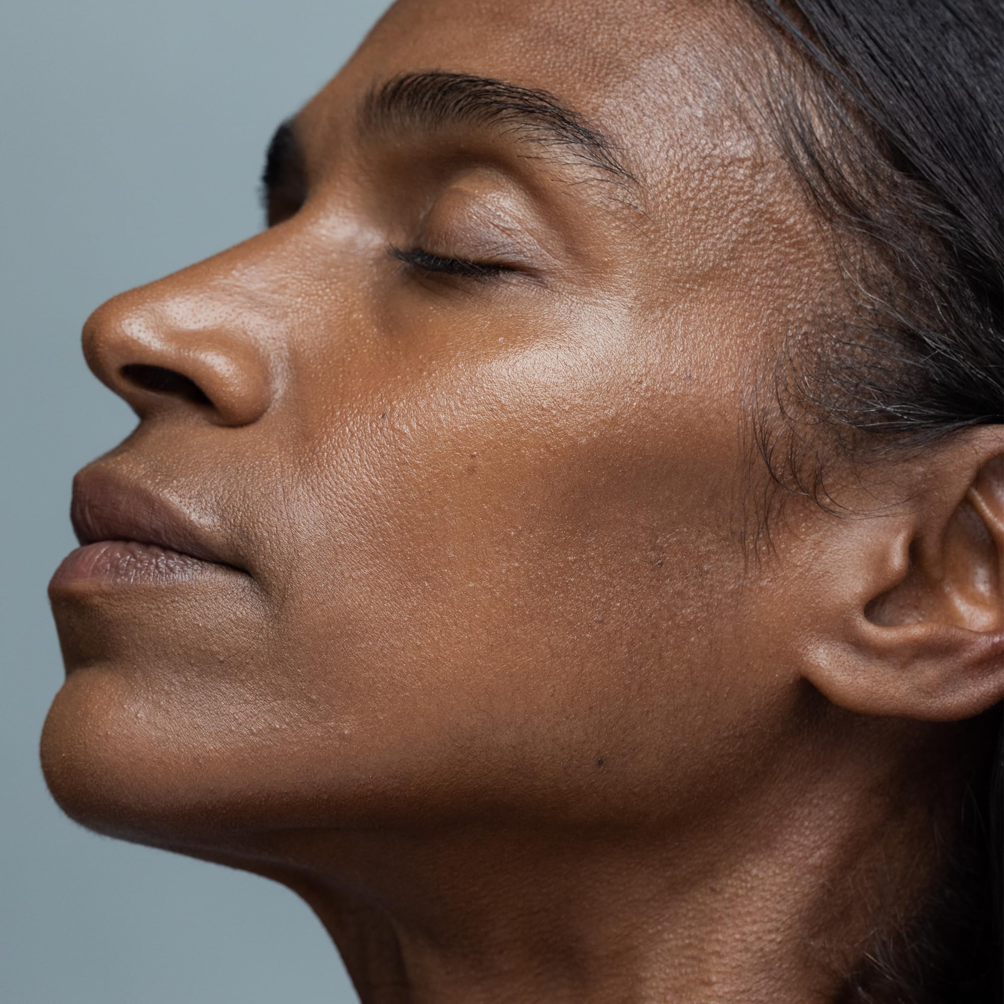 Obagi Nu-Derm Gentle Cleanser used on skin demonstrates daily gentle cleansing.