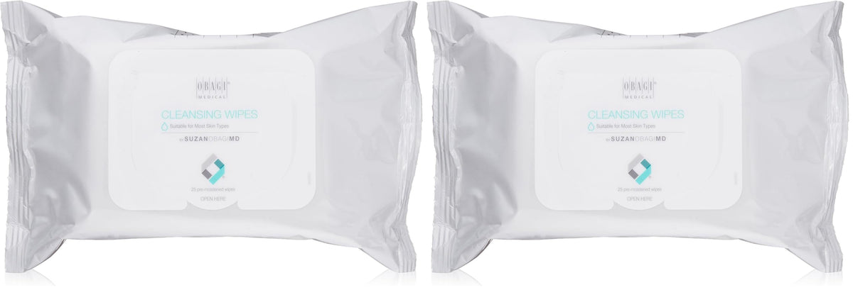 Obagi On the Go cleansing wipes remove makeup quickly while soothing the skin.