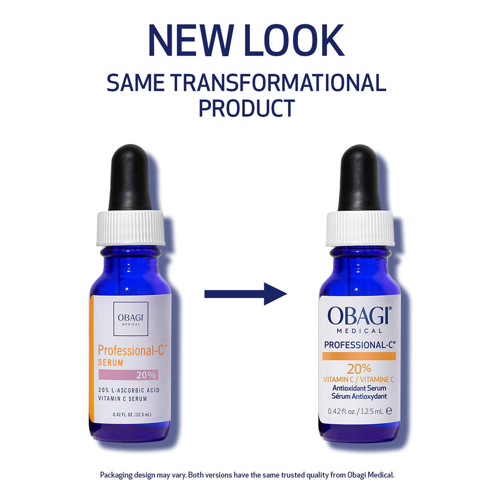 Obagi Professional-C 20% serum with pump offers precise daily brightening application