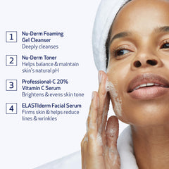 Obagi Professional-C 20% Vitamin C Serum bottle to brighten and even tone.