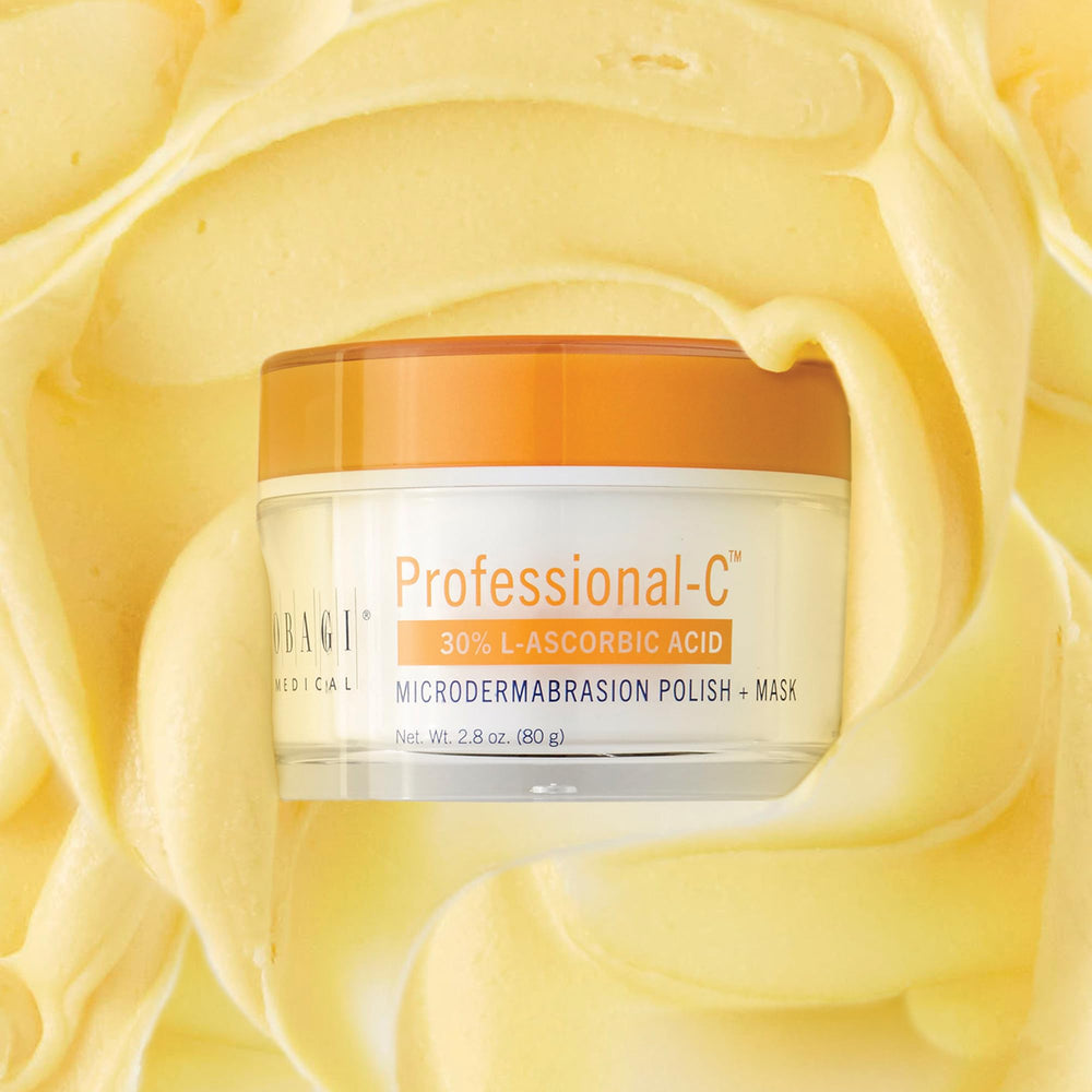 Dermatologist-tested seal on Obagi Professional-C packaging.