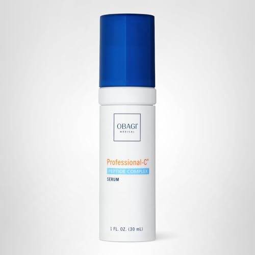 Obagi Professional-C Peptide Serum swatch on skin with visible sheen.