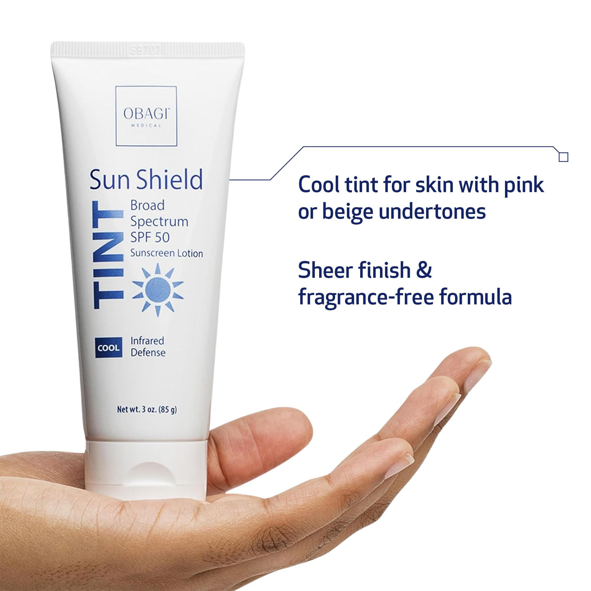 Obagi Sun Shield demonstrates dermatologist-tested quality for daily sun safety.