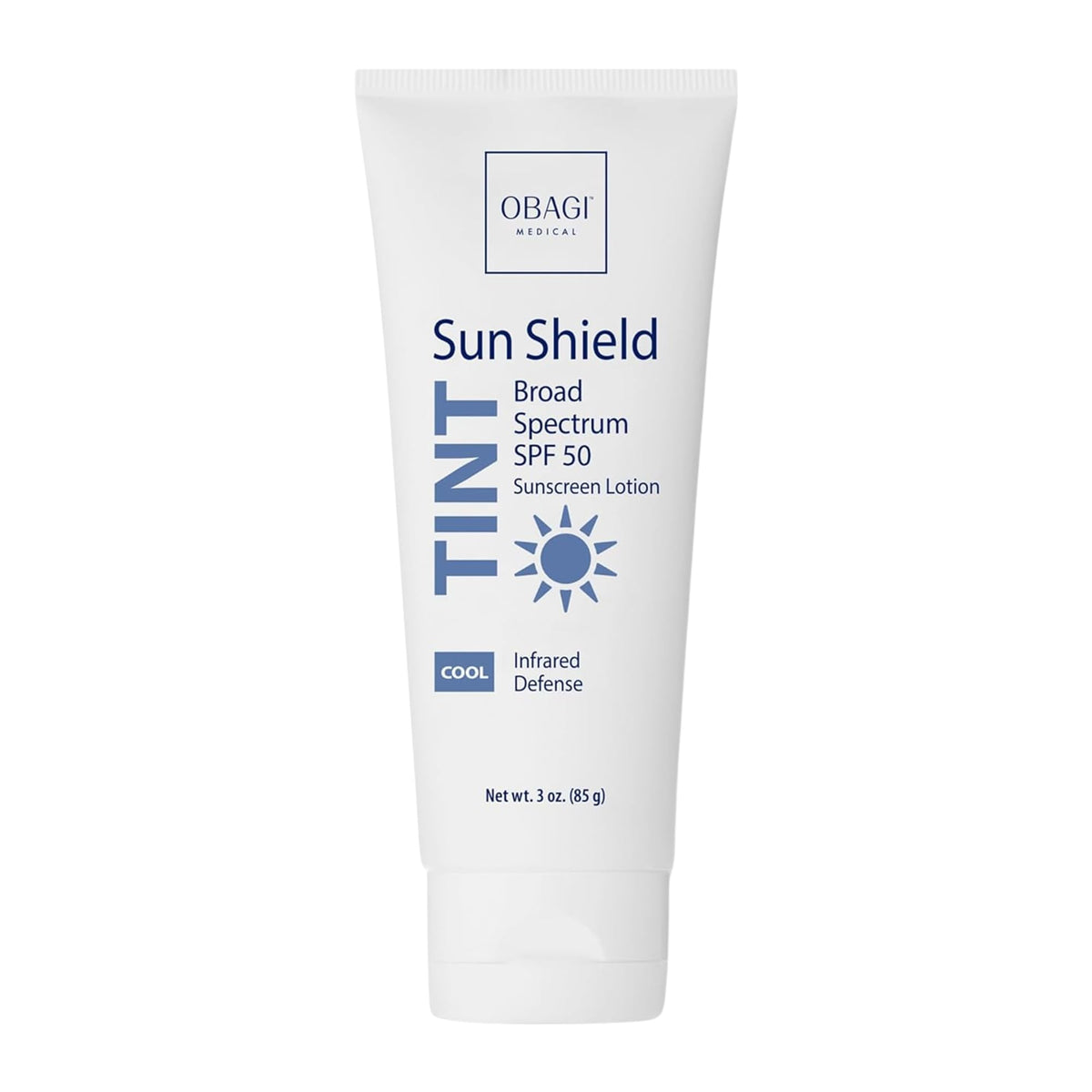 Obagi Sun Shield tinted sunscreen with a cool tint on skin for a natural, even tone.