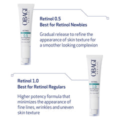 Close-up of Obagi360 Retinol 1.0 Cream texture, smooth and rich.