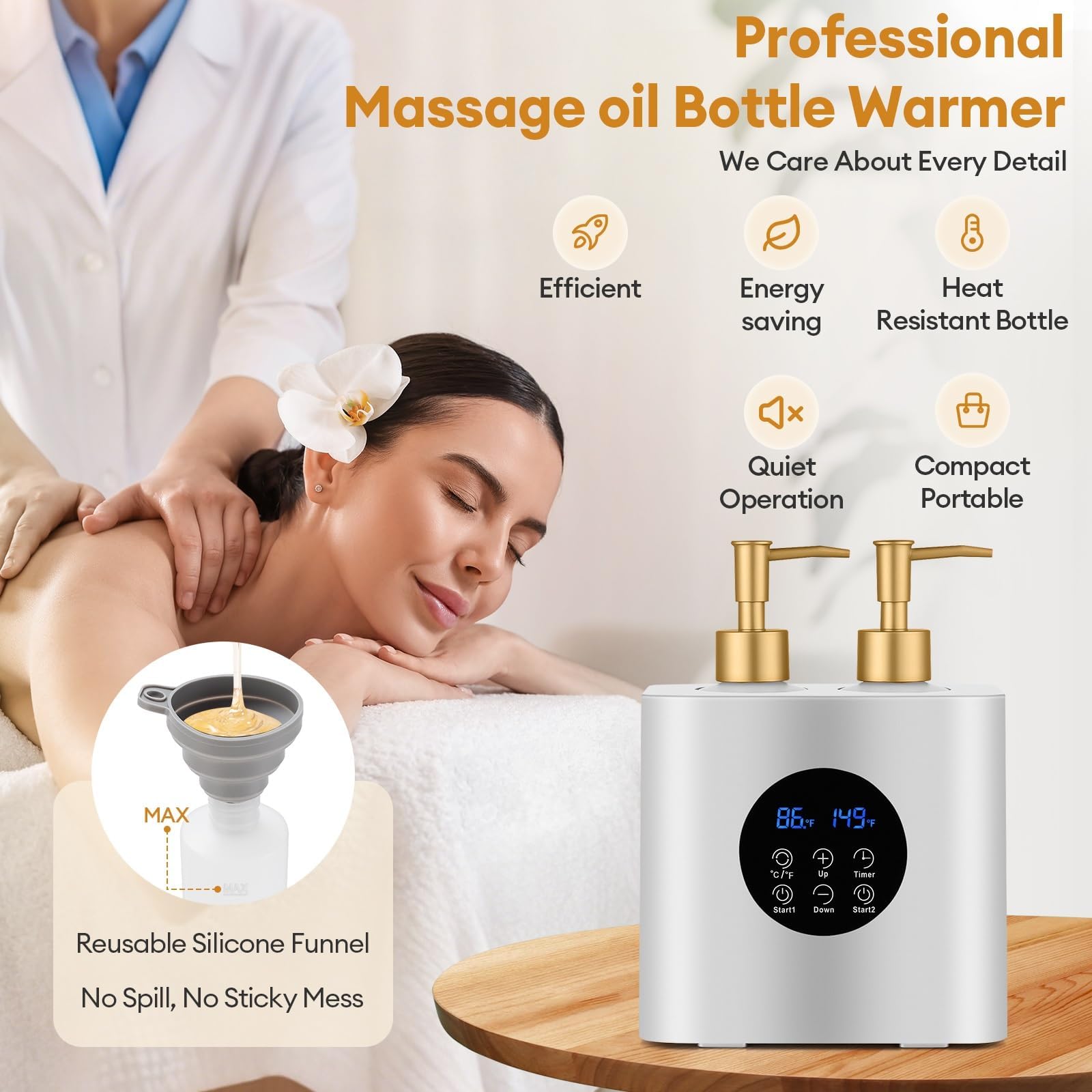 obecilc 360-degree heating ensures even warmth for two bottles.