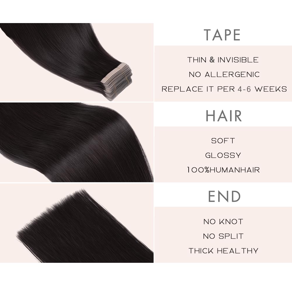OBHD strong invisible tape attachment keeps extensions securely in place