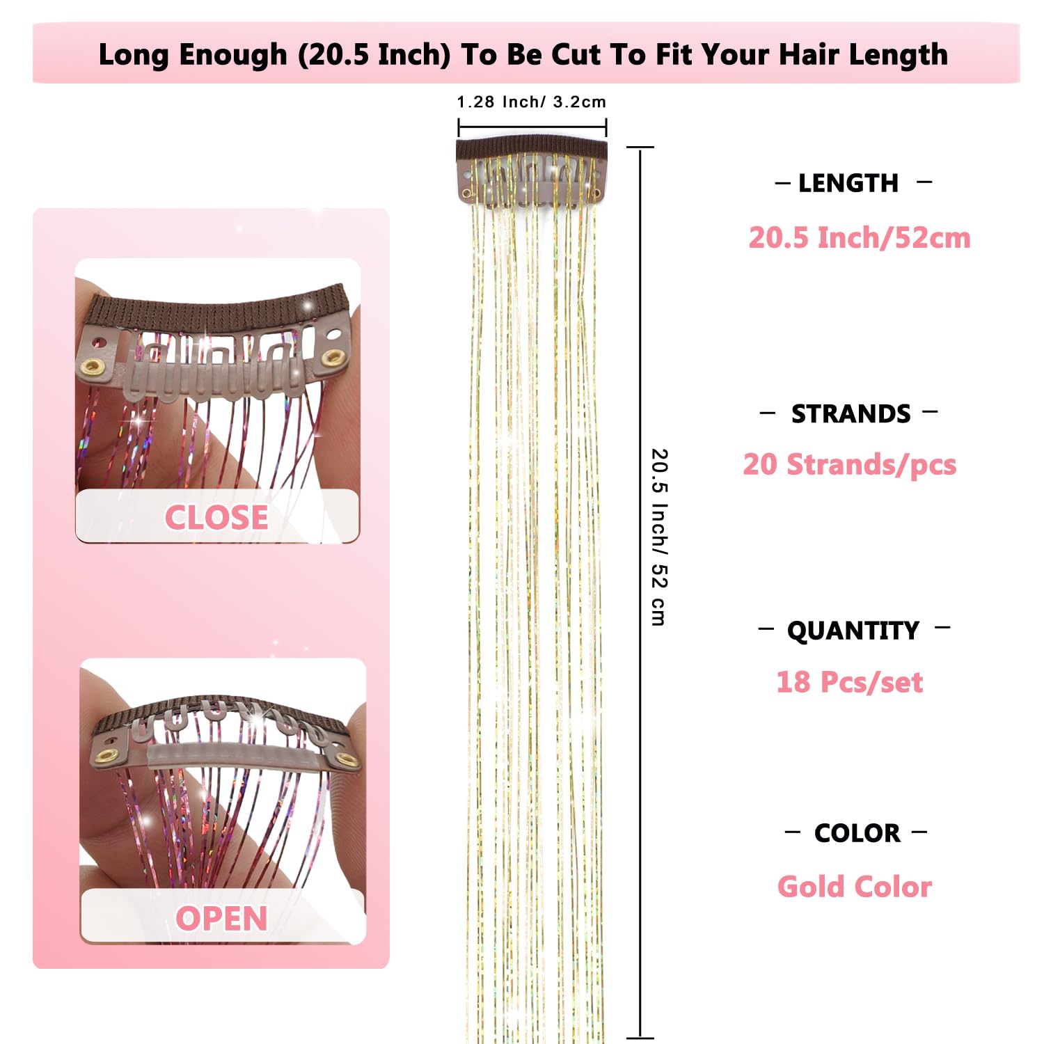 Clip-in design by Obinying allows easy installation without damaging natural hair.