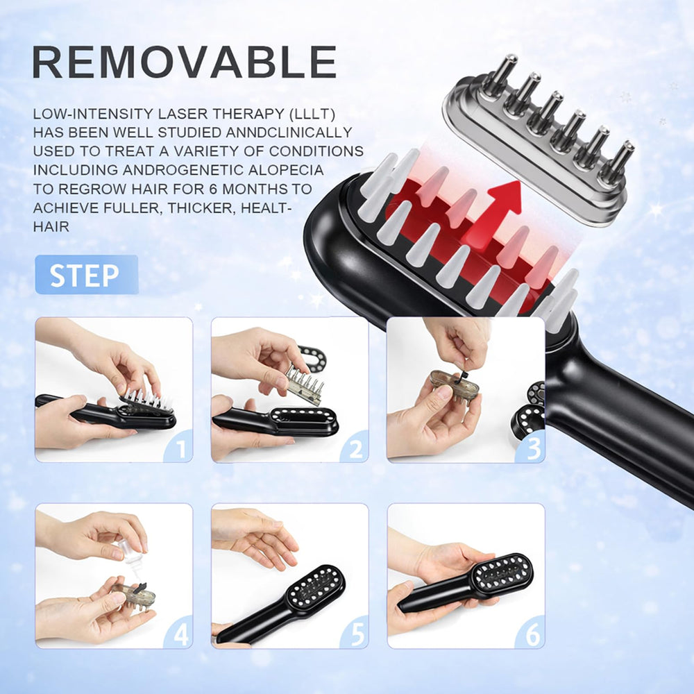 Obiredk Laser Hair Growth Comb handheld design for easy holding