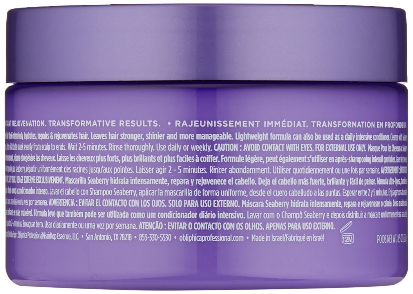 Smooth strands after using Obliphica Seaberry Hair Mask for manageability