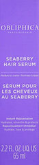 Obliphica Seaberry Leave-In Serum texture close-up highlights nourishing formula