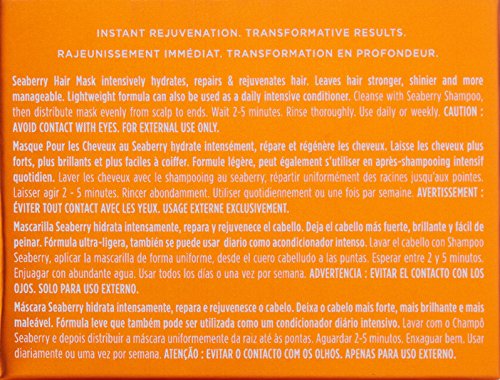 Applying mask through mid-lengths to ends for frizz control.