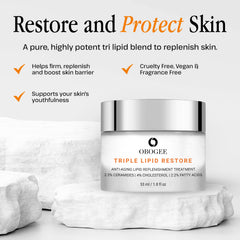 OBOGEE cream texture being massaged into skin for swift hydration