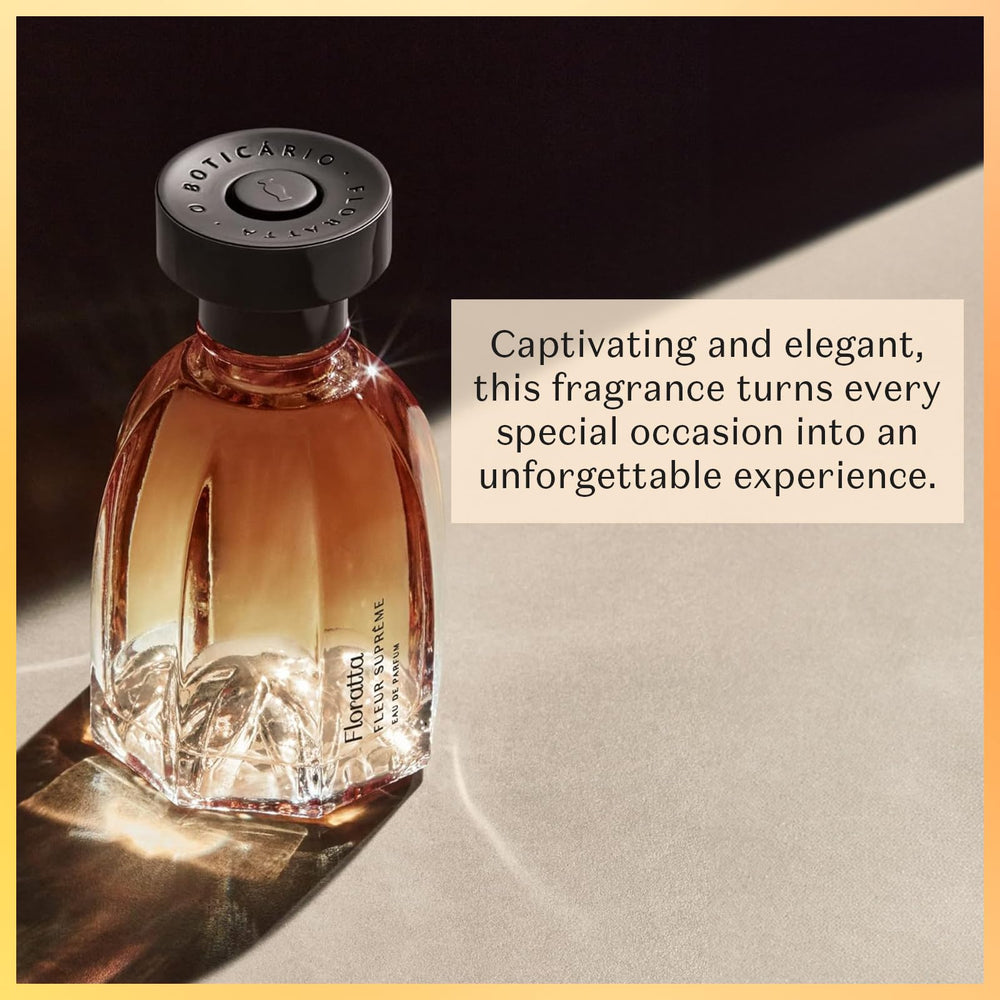 O BOTICARIO Floratta Fleur Supreme cap-detail highlights premium packaging.