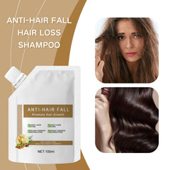 OBRVE anti-hair fall shampoo ingredients closeup highlighting nourishing botanicals.