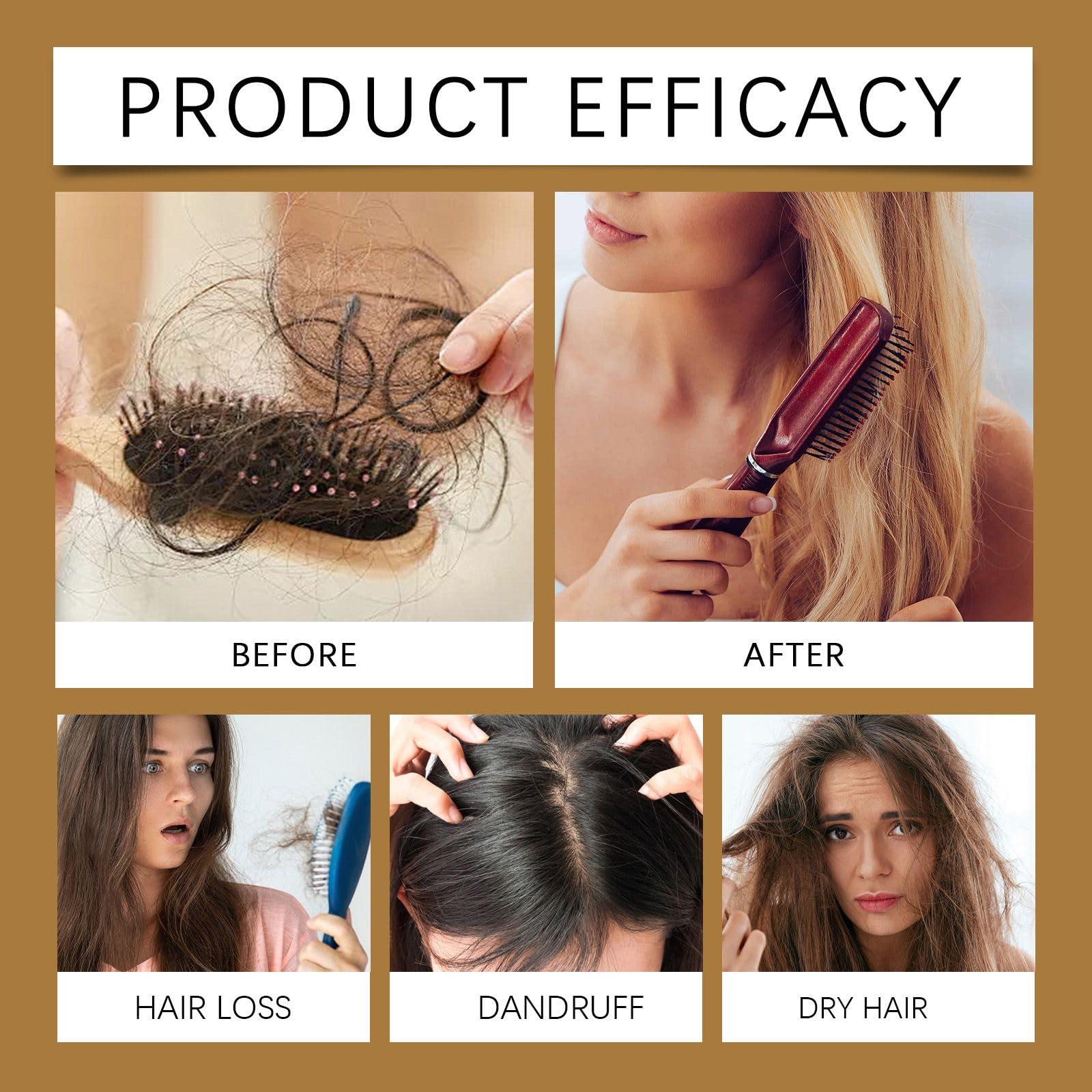 OBRVE hair-growth action visual suggesting strengthening roots and healthier appearance.