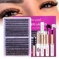 Ocean Pearl 40D/50D lash clusters kit with 320 pieces for at home volume