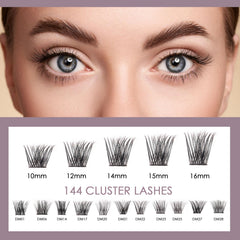 Ocean Pearl Lash Clusters mixed lengths 10–16mm enable varied styles