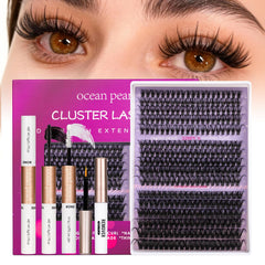 Ocean Pearl lash clusters 11–20 mm range for versatile looks
