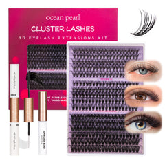 Ocean Pearl lash clusters 11-20mm range enables natural to dramatic looks.