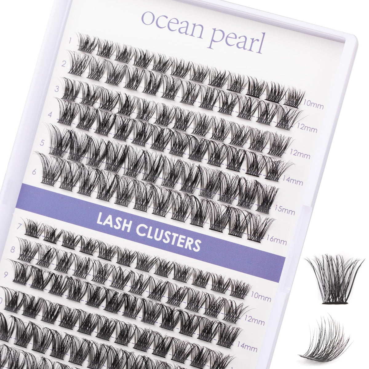 Ocean Pearl Lash Clusters 144pcs package for easy DIY lash looks
