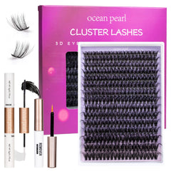 Ocean Pearl lash clusters 10mm for natural daily enhancement and comfort.