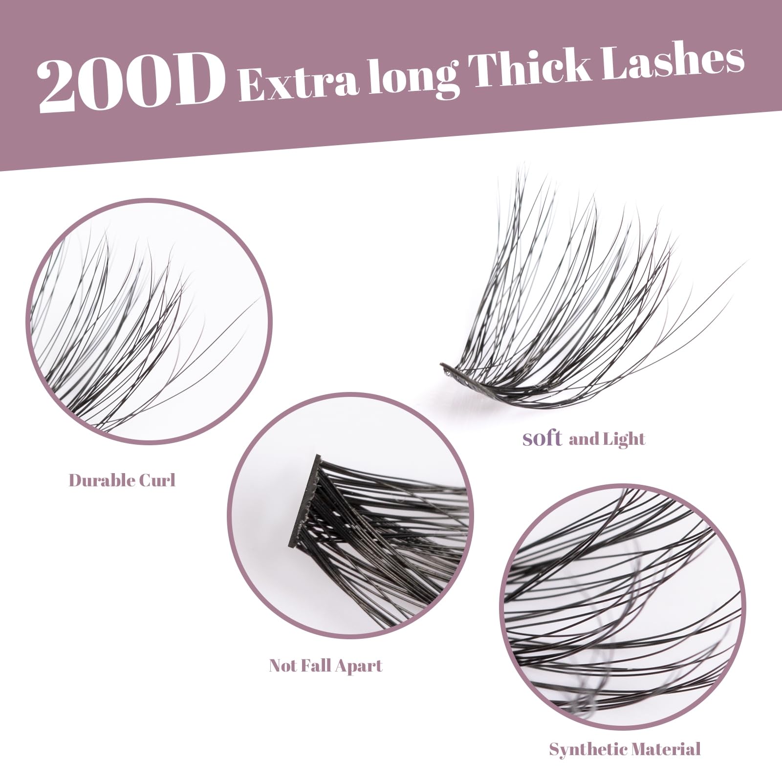 Ocean Pearl lash clusters 18mm for bold length at events or nights out.