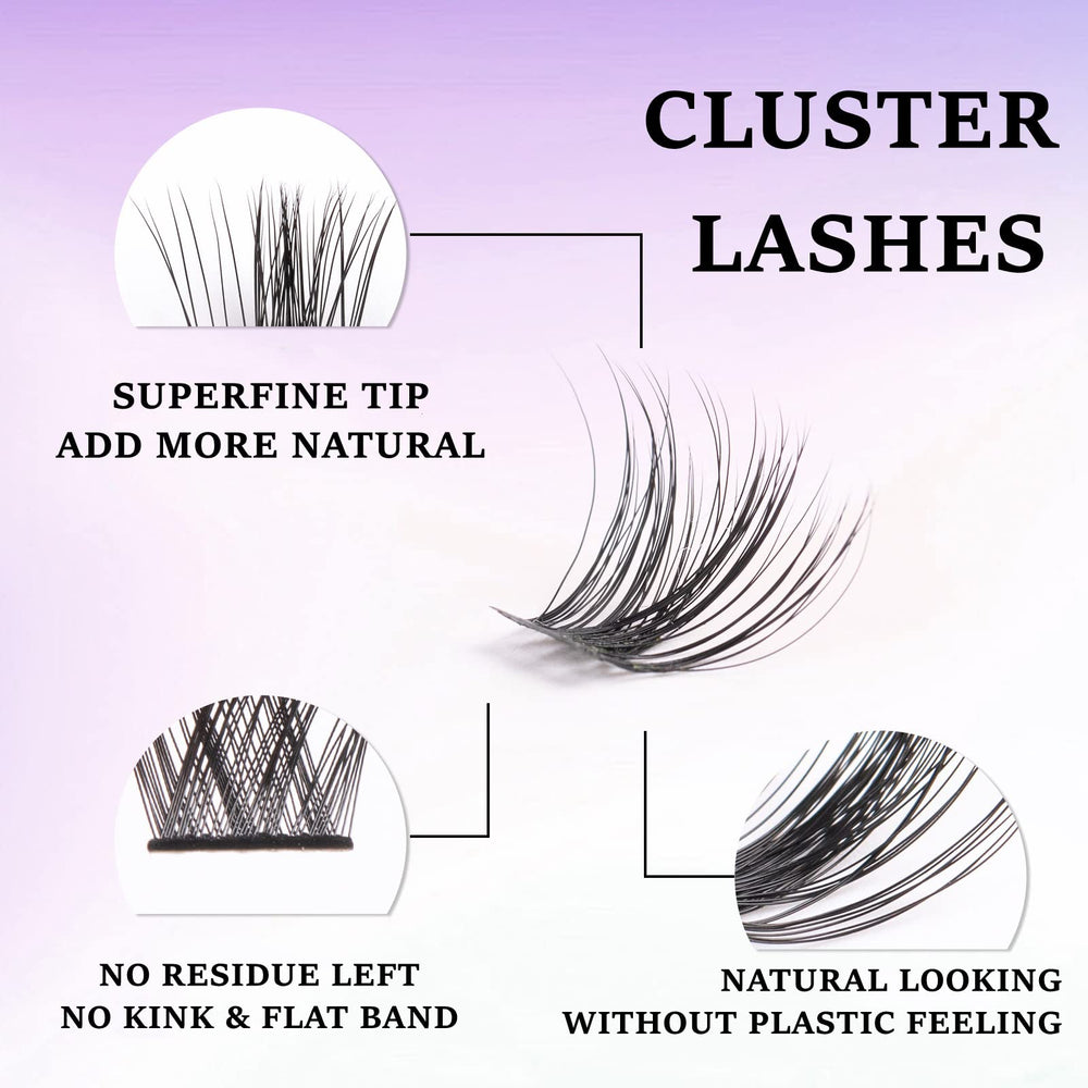 Ocean Pearl lash clusters collection of 10-16mm lengths for versatile styles.