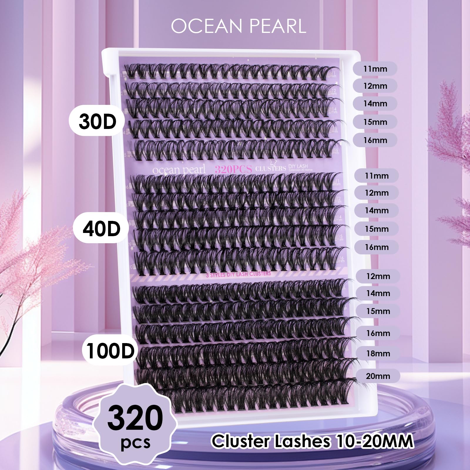 Soft fibers feel lightweight and comfortable on the eyelids.
