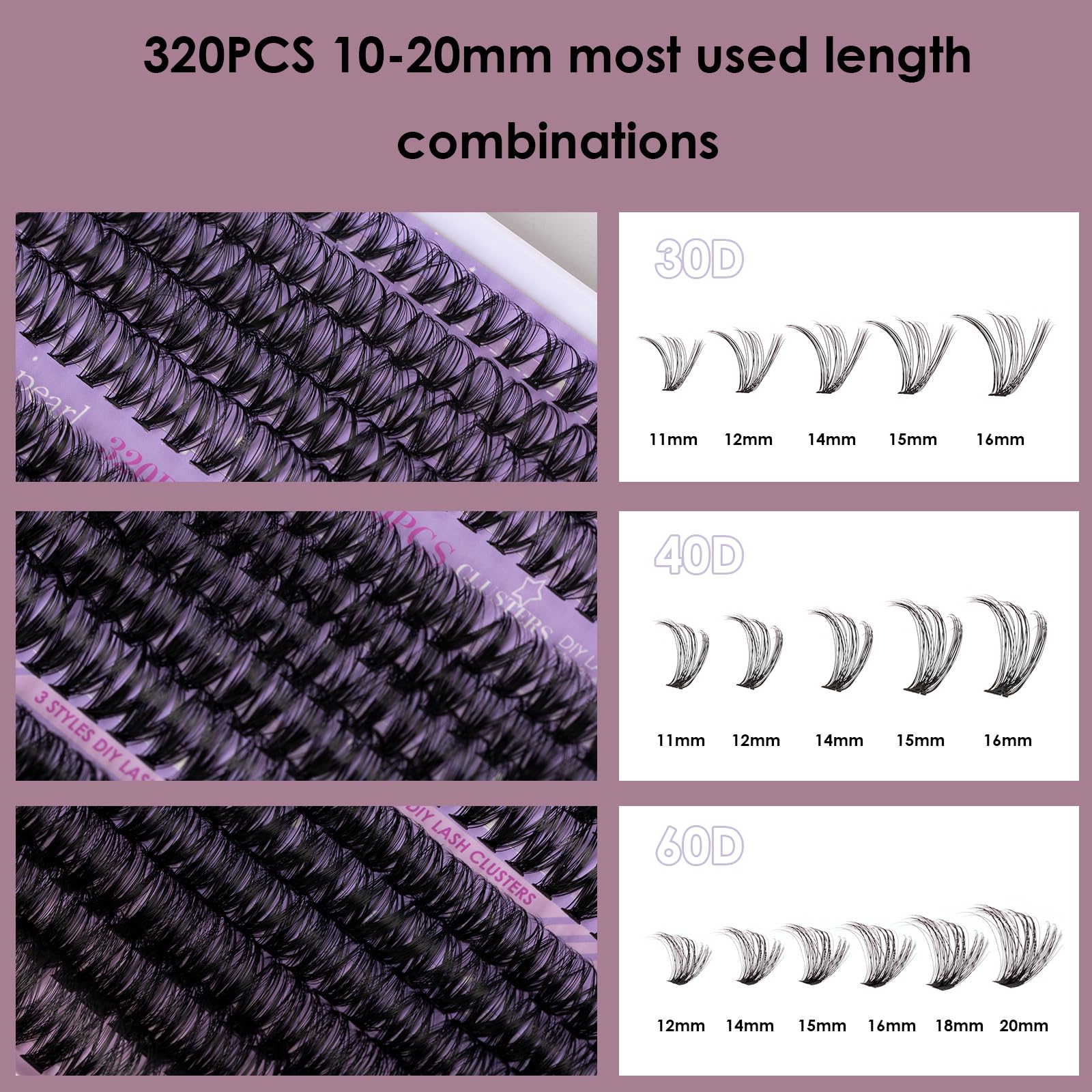Thin-base fibers from Ocean Pearl blend with natural lashes for a soft look.