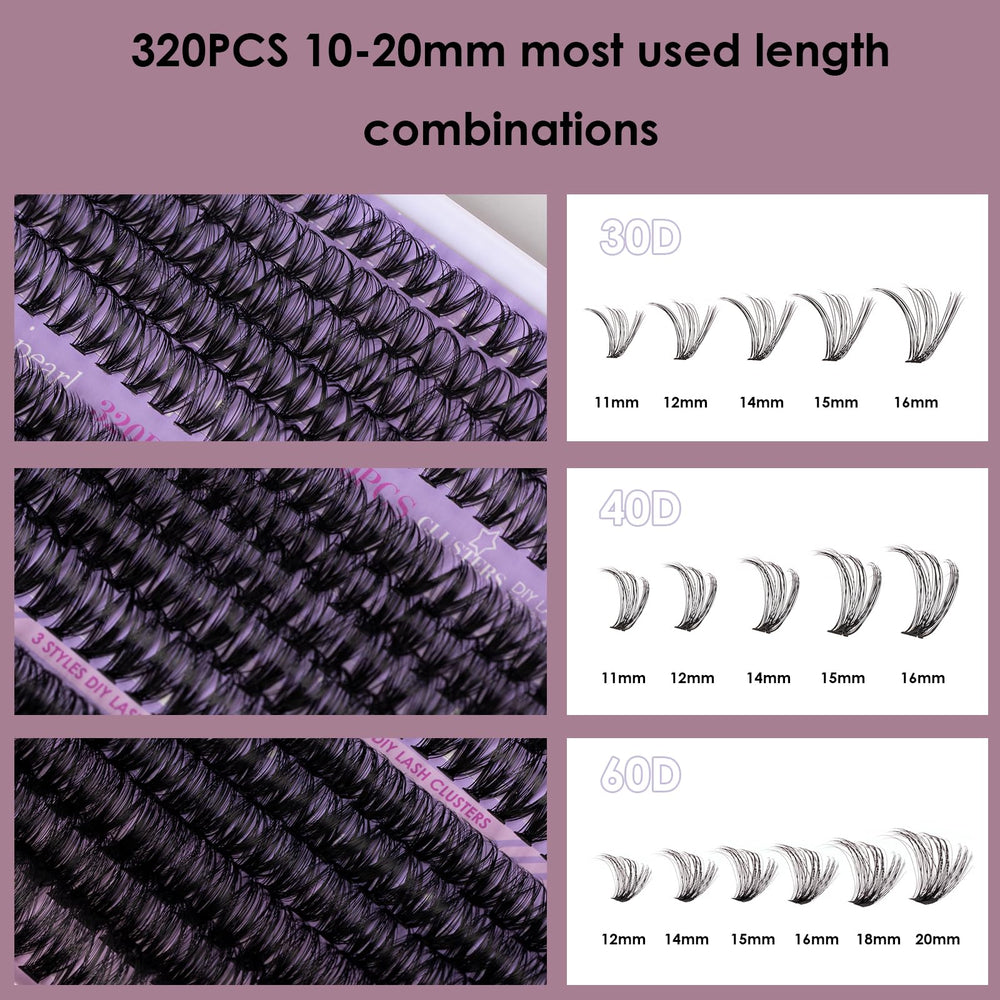 Thin-base fibers from Ocean Pearl blend with natural lashes for a soft look.