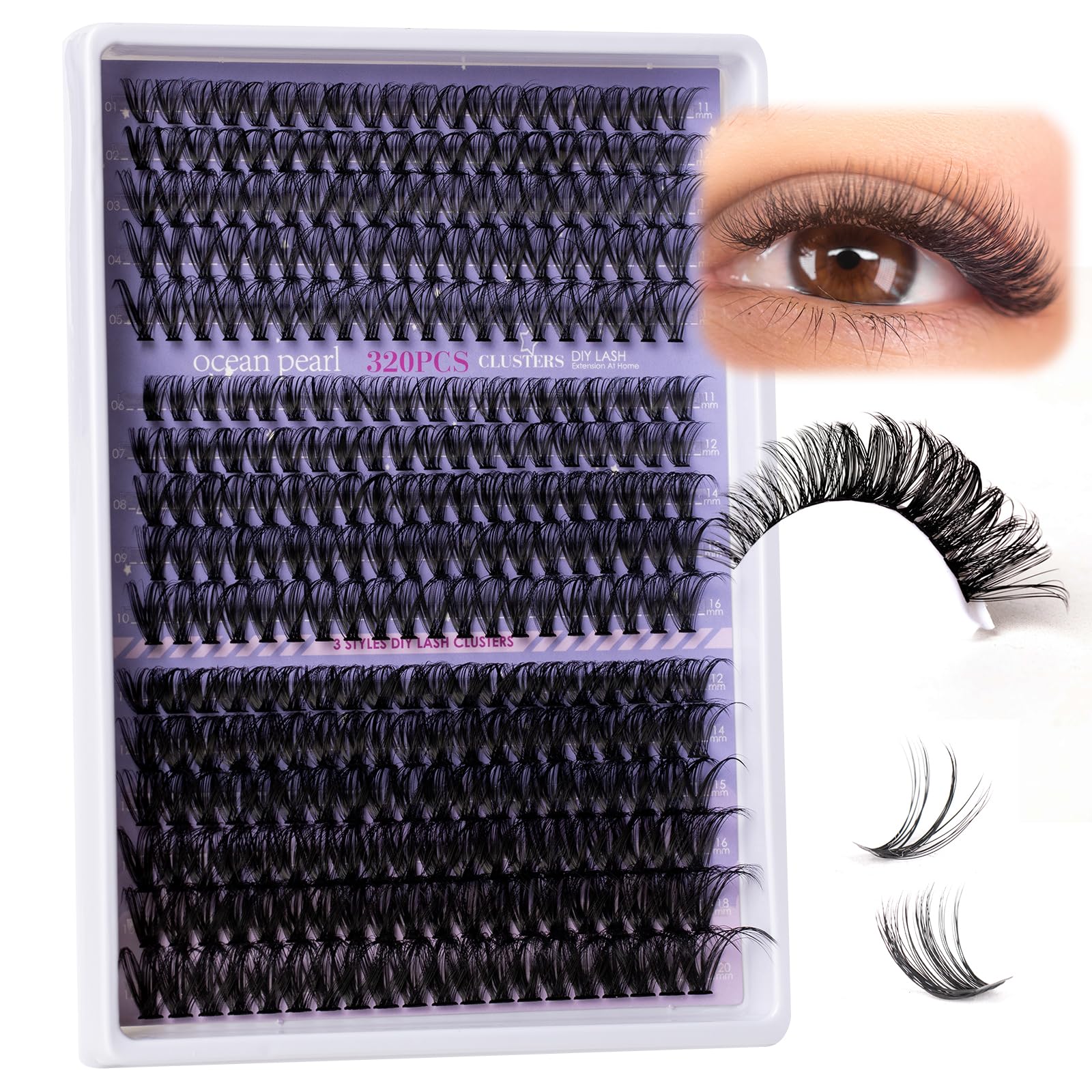 Ocean Pearl tweezers enable precise placement for cleaner cluster application.