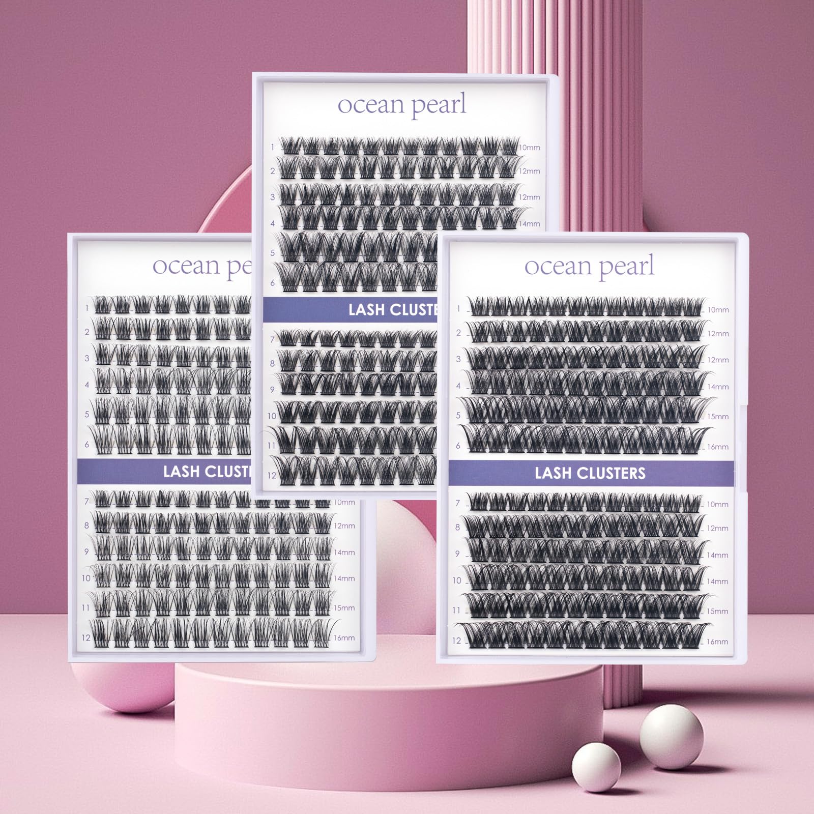 Ocean Pearl Lash Clusters volume-looks demonstration for versatile styling
