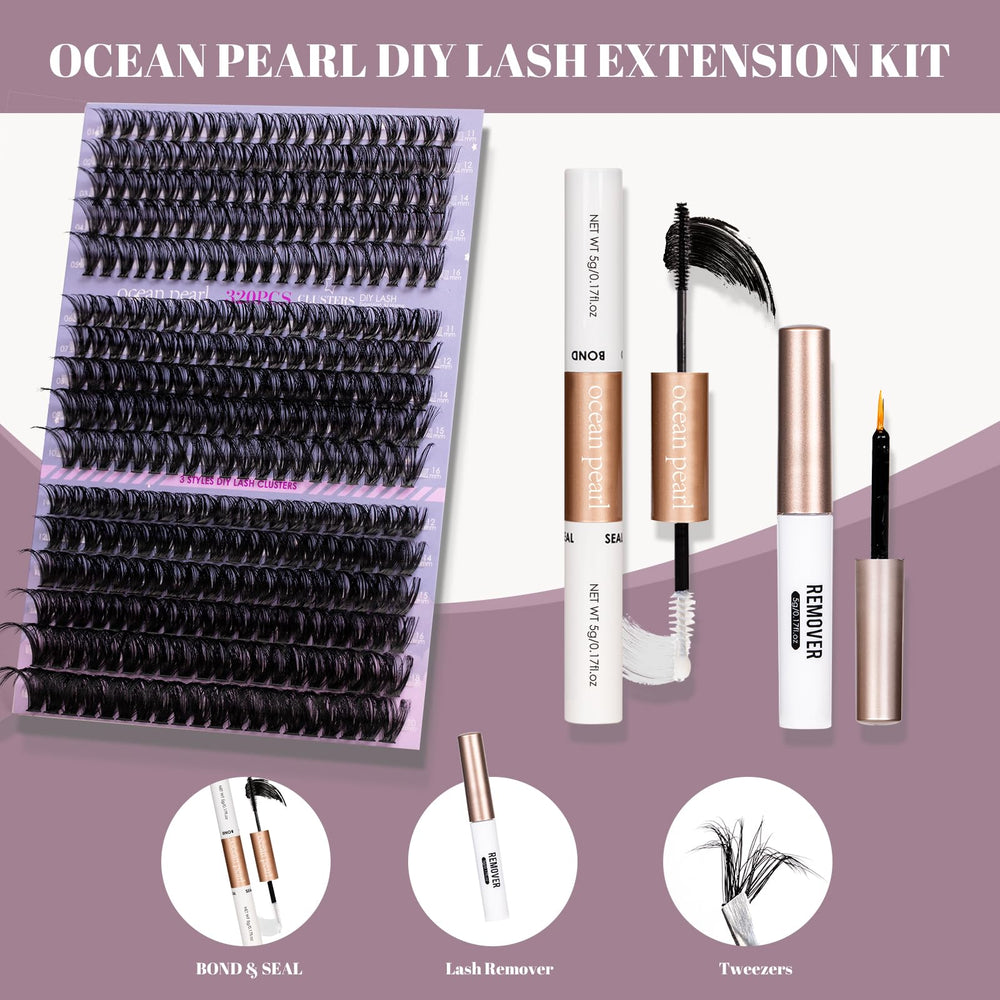 Ocean Pearl thin-base clusters for lightweight natural fullness