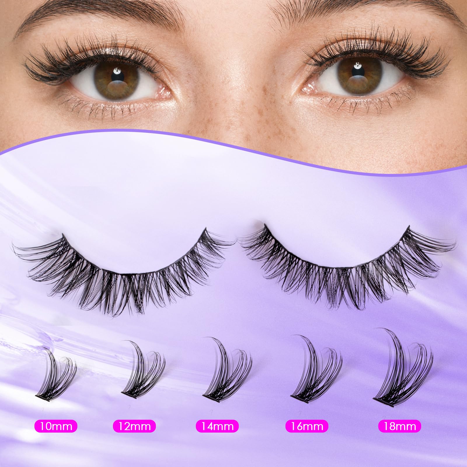 Ocean Pearl thin-base lashes blend for natural-looking volume