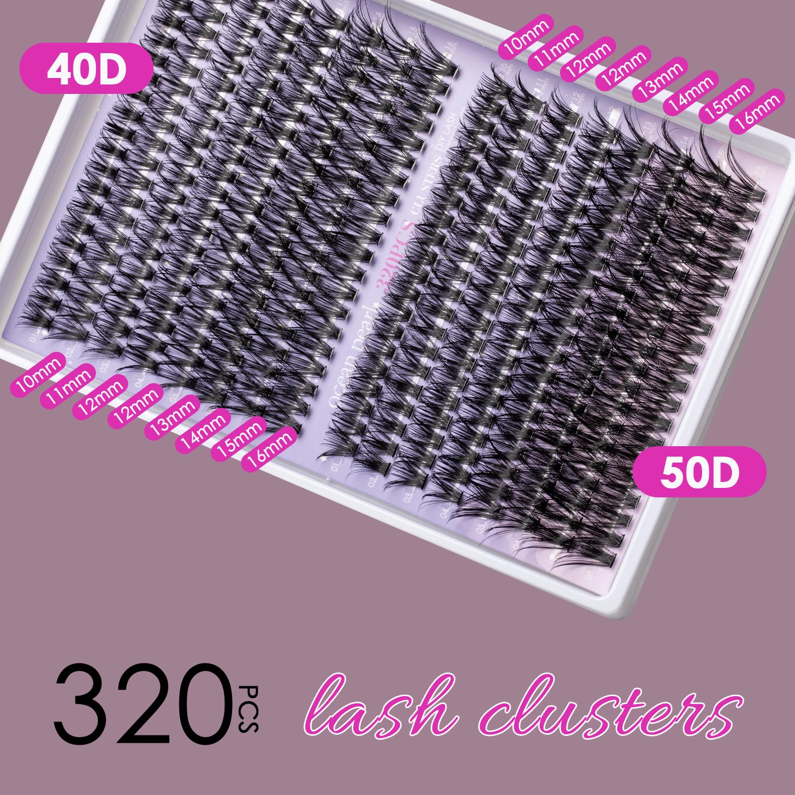 Ocean Pearl thin base lashes blend with natural lashes for comfort