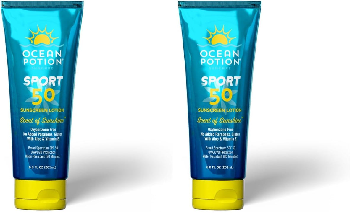 Ocean Potion Sport Sunscreen Lotion SPF50 pack image showing two bottles for active days