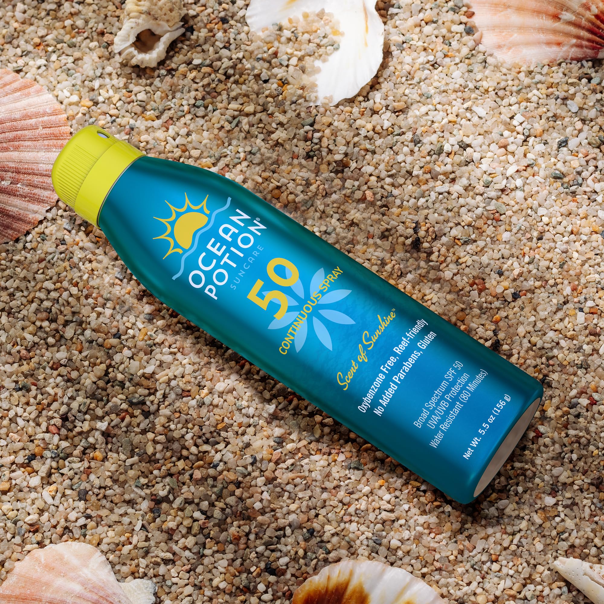 Ocean Potion SPF50 mist ready for workouts and outdoor adventures