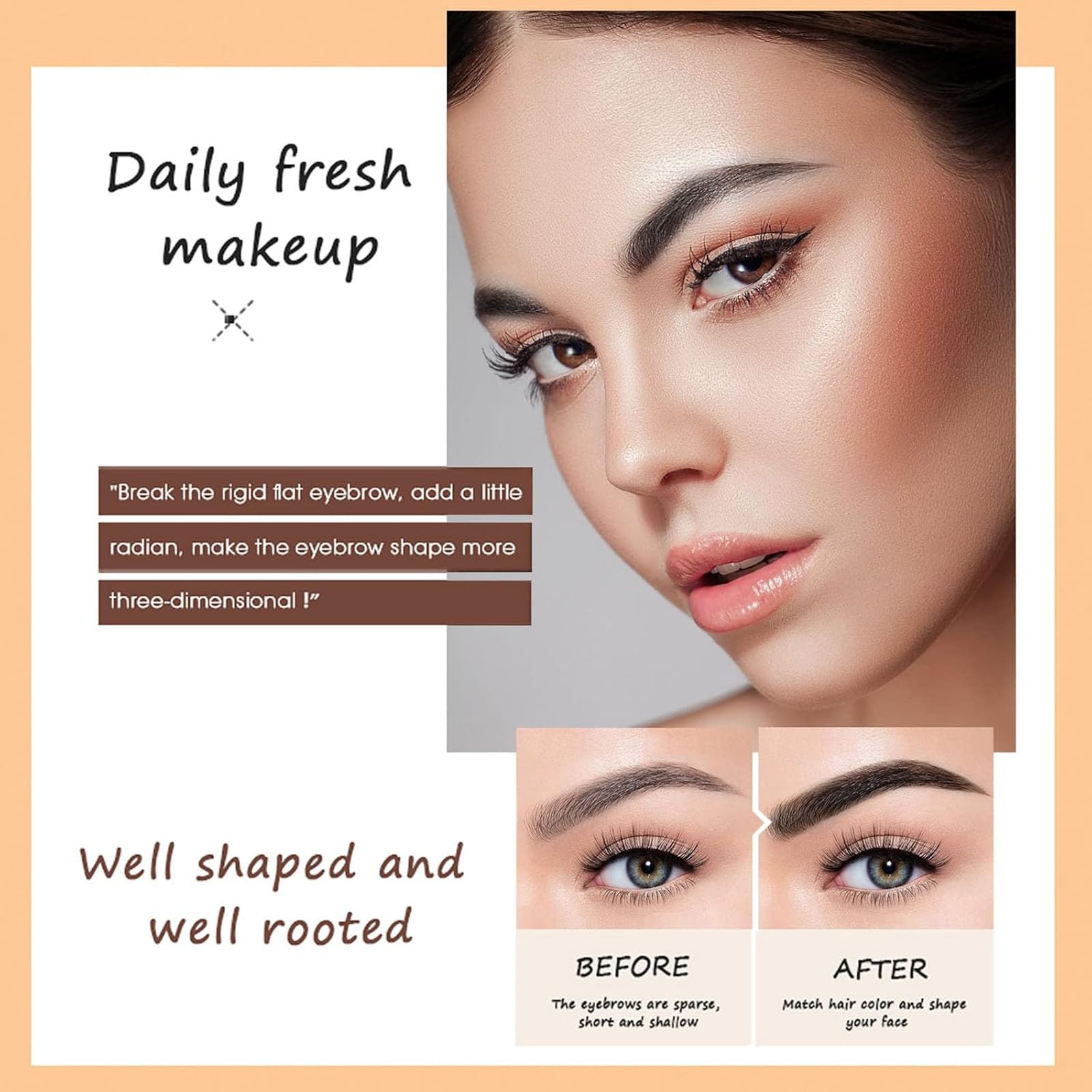 O'CHEAL professional brow definition creates sharp, natural lines.