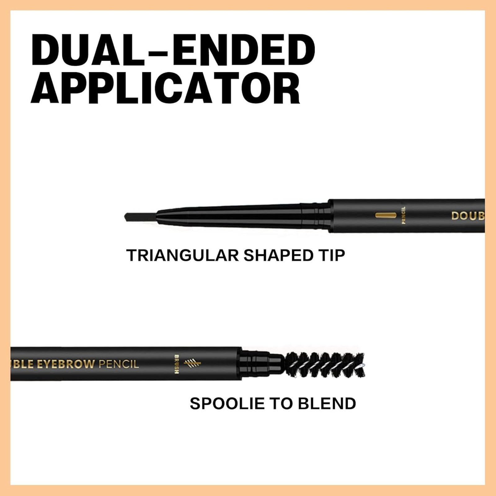 O'CHEAL spoolie brush blends and shapes for natural-looking brows.