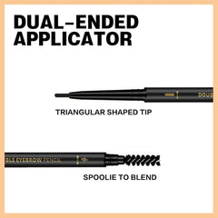 O'CHEAL spoolie brush blends and shapes for natural-looking brows.