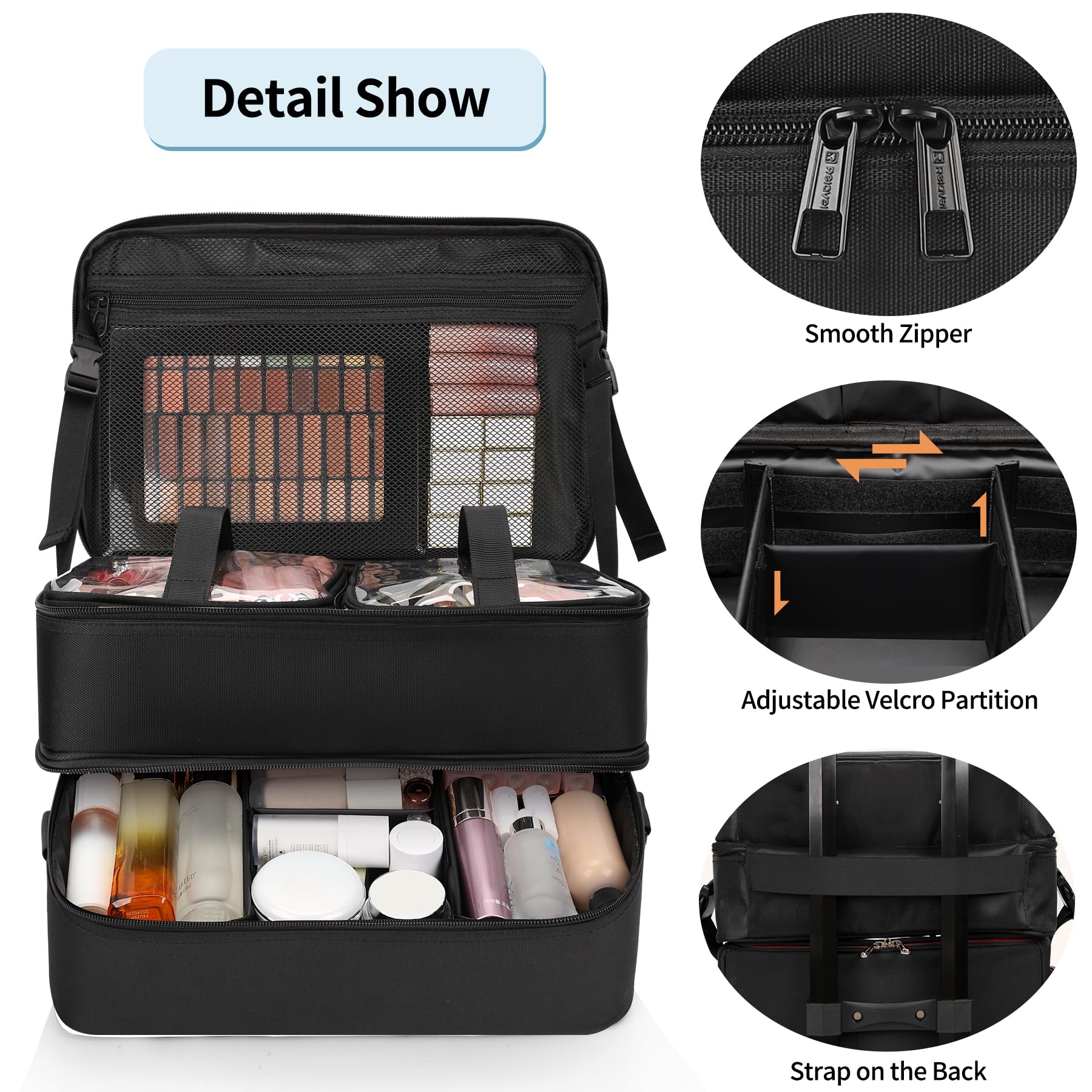 OCHEAL top handle and adjustable strap for comfortable carrying