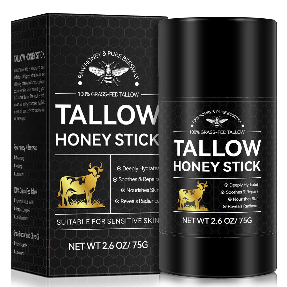 OCNISDNS Beef Tallow Balm Stick applied to hands for deep hydration.