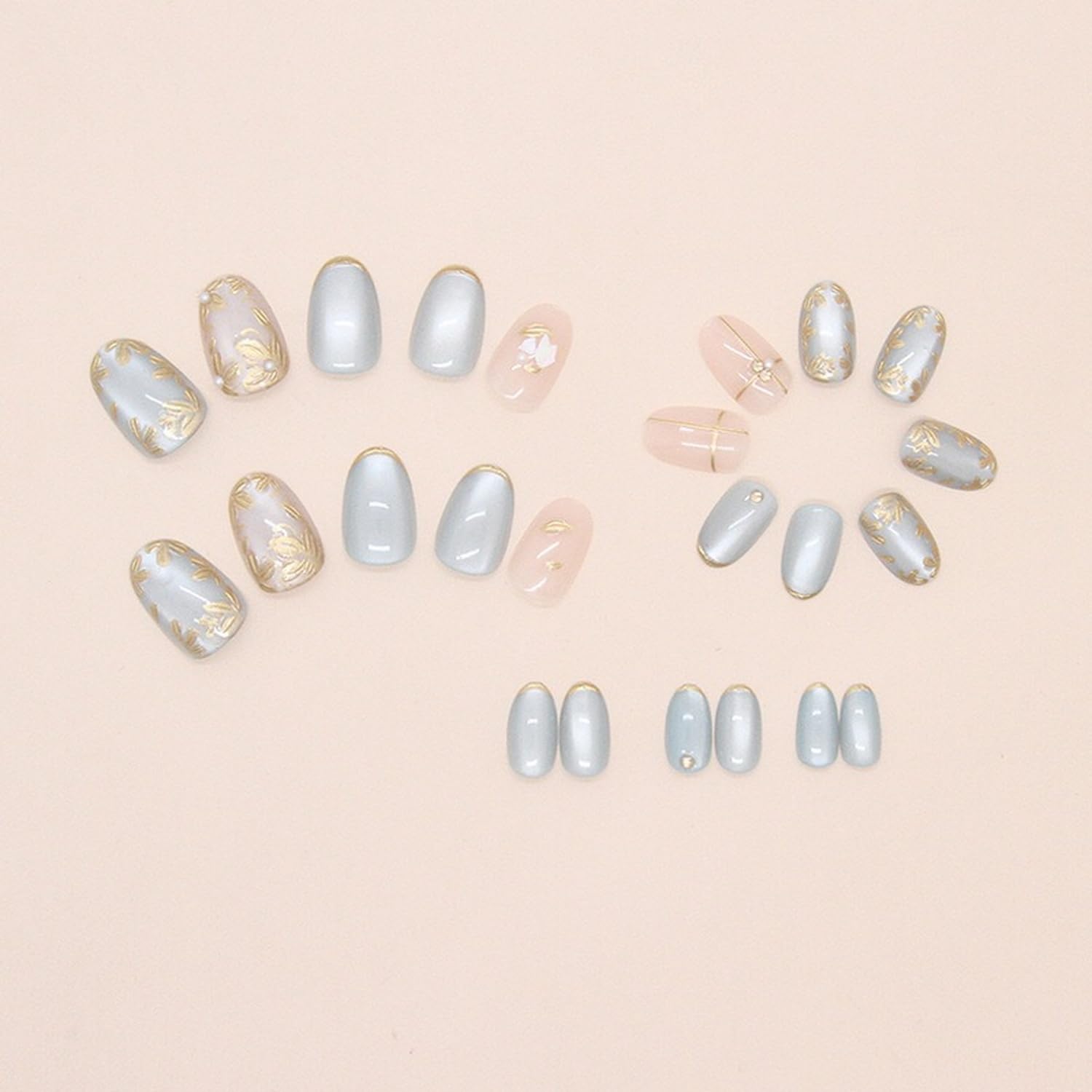 OCOUYVD almond-shaped nails for comfortable wear and easy sizing