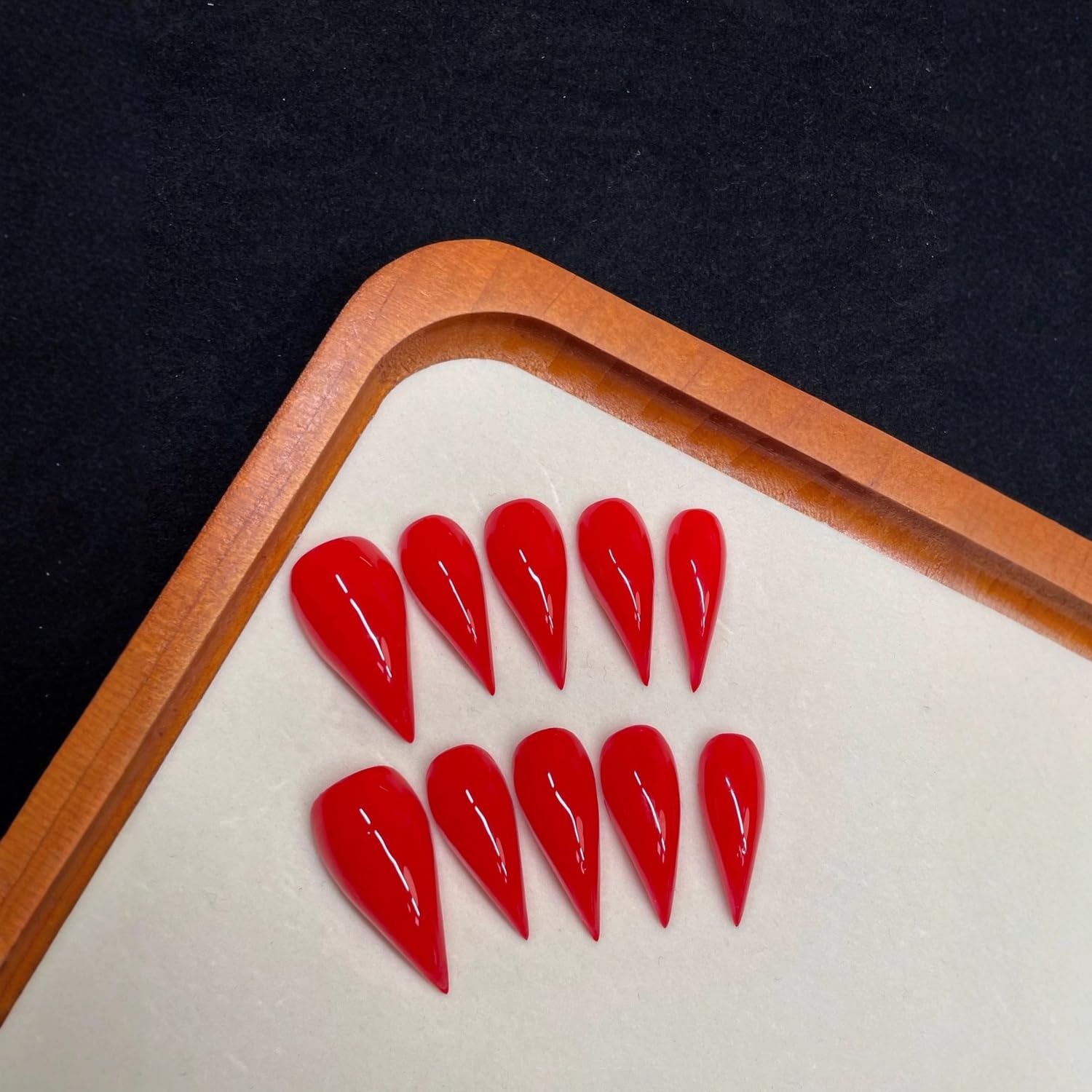 OCOUYVD curved thick acrylic nails add durability and comfortable wear